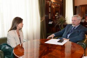 Sra.Embajadora con Sr.Jacek Majchrowski, Presidente de Cracovia